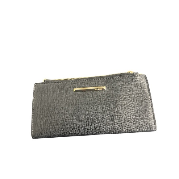 Aldo Black Wallet with Gold Accents - Picture 1 of 5